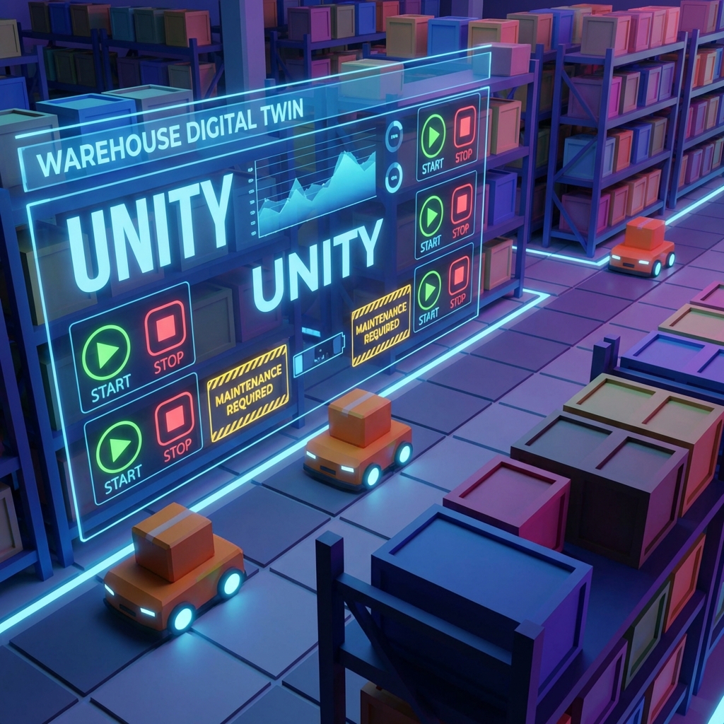 Unity Warehouse Digital Twin